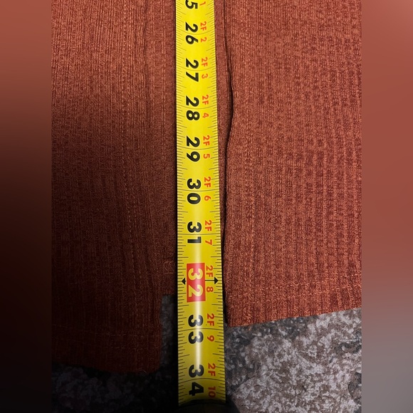 Rust Ribbed Skirt - Picture 6 of 9